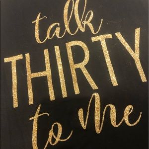 3-0 Tank Thirty Birthday XS Black Gold